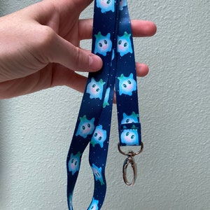 Lumalee Lanyard, Rosalina lumalee, Rosalina merch, Super Mario Bros, Mario Galaxy, Geeky lanyard, Comic Con Lanyard