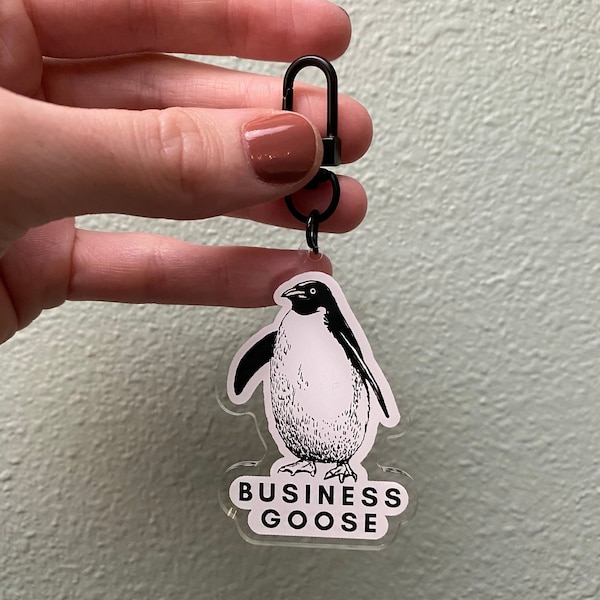 Business Goose, Penguin keychain