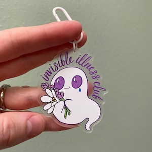 Invisible Illness Club acrylic keychain