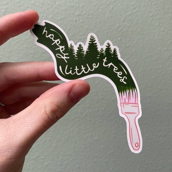 Happy Little Trees, Bob Ross Sticker