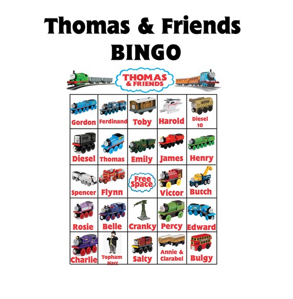 Thomas And Friends Bingo Game