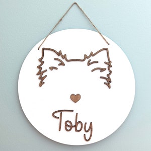 Custom Dog Ear Wooden Wall Art: Personalized Pet Loss Memorial, Dog Mom ...