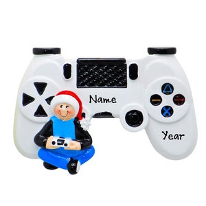 Personalized Video Game Ornament, Gamer Ornament, Video Gamer Controller Gift, Video Gaming Christmas Ornament, Video Gamer Boy Ornament