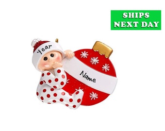 2023 Baby's First Christmas Ornament - Unisex Baby's First Christmas Ornament - Personalized Baby 1st Christmas Ornament With Name Keepsake
