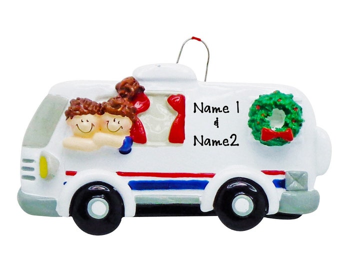 Custom RV Ornament - Family Road Trip Christmas Ornament - Personalized Family Ornament - Camper Ornament, Couple Camping Personalized Gifts