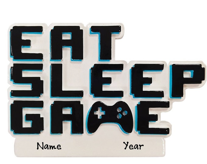 Video Gamer Ornament - Video Game Christmas Ornament Gift For Boy Grandson - Personalized Video Game Controller For Her Custom Gift For Him