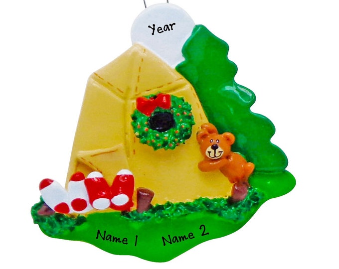 Camping Christmas Ornament - Family Camping Christmas Ornament - Camping Trip Ornament - Gift For Camp Lovers - Family Camping Trip