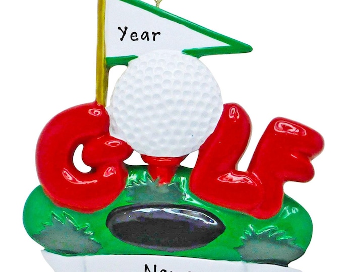 Golf Ornament - Personalized Golfer Ornament - Golf Ornament For Men - Women Golf Christmas Ornament - Custom Gift For Golfer With Name