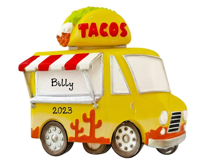 Taco Lover Ornament - Taco Supreme Ornament - I Love Tacos - Taco Tuesday Ornament - Personalized Gift For Taco Lover, Taco Truck Ornament