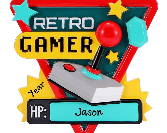 Personalized Gamer Ornament – 2025 Video Gamer Christmas Ornament – Custom Gaming Ornament With Boy's Name, Girl's Game Controller Gift