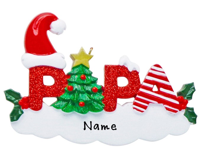 Papa Christmas Ornament - My Favorite People Call Me Papa - Christmas Gift For Papa - Personalized Christmas Ornament For Best Grandfather