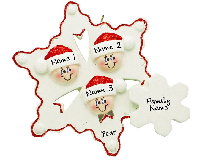 Grandkids Christmas Ornament Personalized 2025 - Our Grandchildren Ornament - Grandparent Christmas Ornament - Ornament With 3 Grandkids