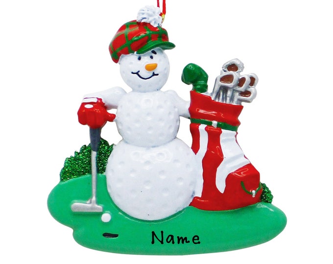 Golf Player Christmas Ornament - PGA Golf Ornament - Gift For Pro Golfer - Golf Ball Ornament - Personalized Golfer Ornament Gift For Dad