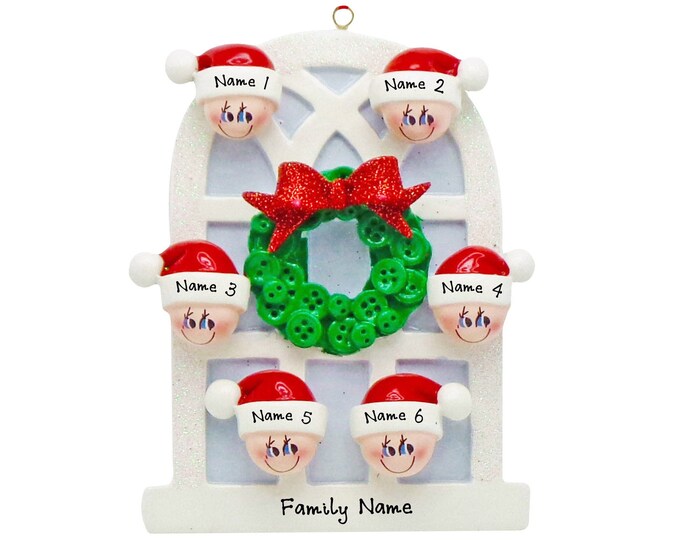 2024 Christmas Ornament - Our New Home Ornament - Family of 6 Christmas Ornament - Family Christmas Ornament - Personalized Keepsake Gift