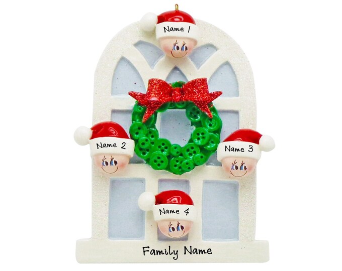 2024 Christmas Ornament - Our New Home Ornament - Family of 4 Christmas Ornament - Family Christmas Ornament - Personalized Keepsake Gift