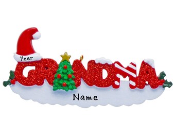 Grandma Christmas Ornament – Personalized Grandma Ornament – Gift for Grandma