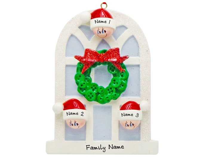 2024 Christmas Ornament - Our New Home Ornament - Family of 3 Christmas Ornament - Family Christmas Ornament - Personalized Keepsake Gift