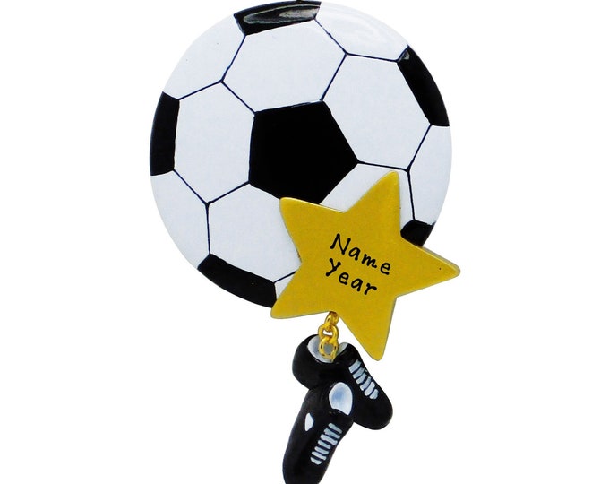 Soccer Ornament - Personalized Soccer Player Christmas Ornament - Soccer Ornament With Player Name - Custom Sports Gift For Soccer Goalie