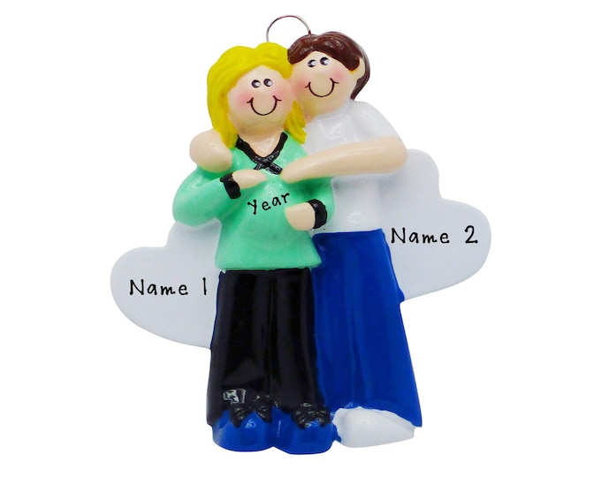Personalized It's a Baby Ornament - Couple Expecting Baby Ornament - Baby Ornament With Name and Year - Hand Personalized Christmas Ornament