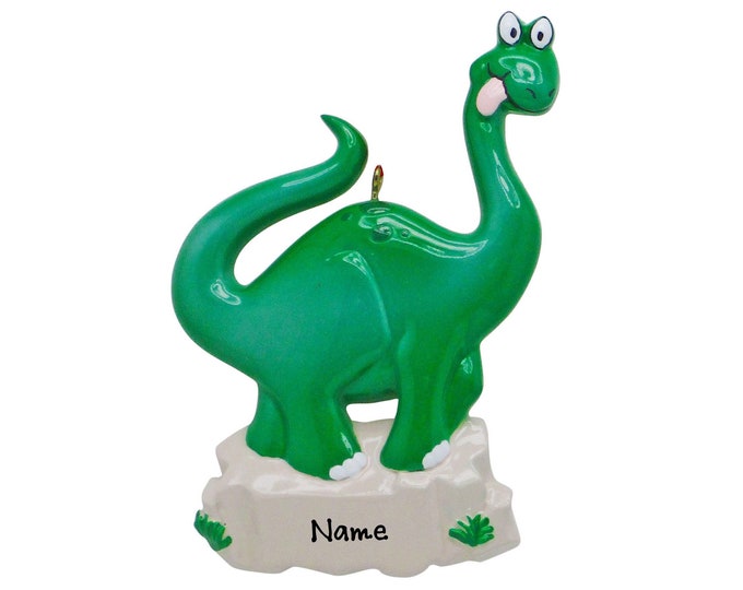 Personalized Dinosaur Christmas Ornament For Kids - Boys Christmas Ornament - Custom Tyrannosaurus Dinosaur Ornament With Name Gift For Boys