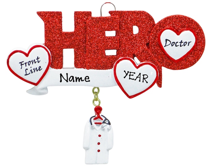 2025 Personalized Quarantine Pandemic Hero Front Line Doctor Christmas Ornament- Heath Care Provider Ornament - Appreciation Gift For Doctor