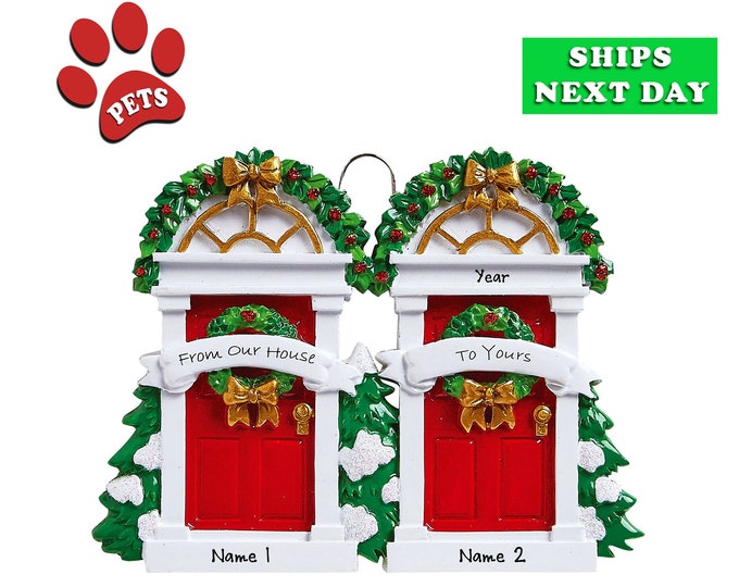 2025 Personalized Neighbor to Neighbor Christmas Ornament - Neighbor Gift - From Our House To Yours - Housewarming Gift - Ornament With Pet