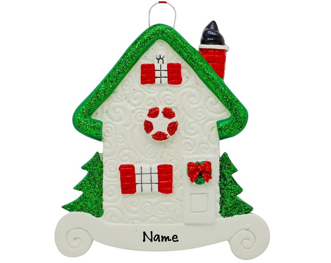 First New Home - Personalized House Ornament - First Home Christmas Ornament - Our First Custom House - Mr Mrs Ornament - Housewarming Gift