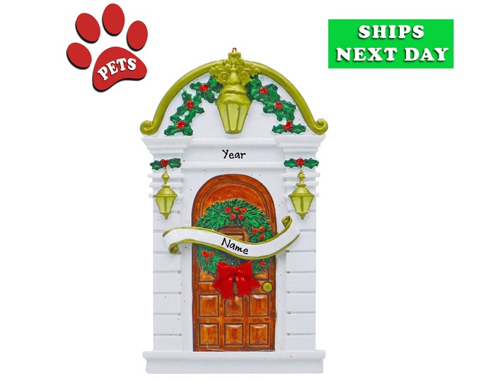 Personalized New Home Ornament, Our First Home Ornament, First Christmas in New Home, New House Gift, Ornament for Homeowners - Add A Pet
