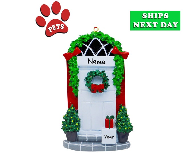 Personalized 2025 New Home Christmas Ornament - First Apartment Ornament - New House Christmas Ornament, Homeowner Gift, Add Pet, Add a Cat