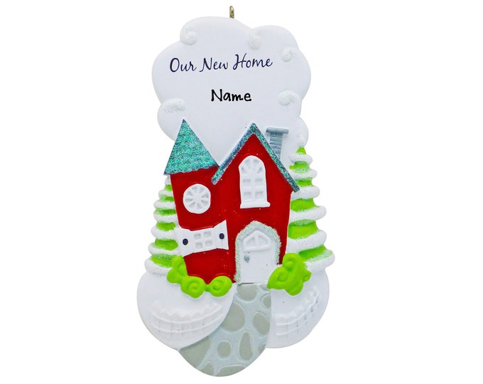 Couple New House Personalized - Couple's New House Ornament - First Christmas in New Home as Mr Mrs - Gift For Couple New Apartment Ornament