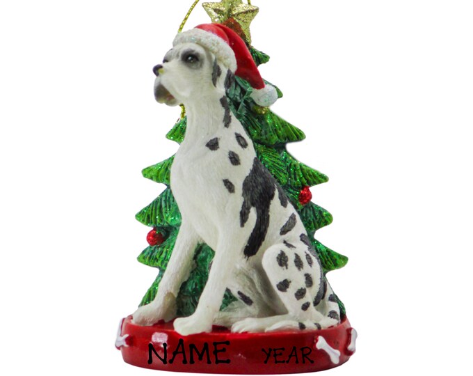 Personalized Dog Ornament - Personalized Great Dane Christmas Dog Ornament - Dog Ornament Personalized - Pet Lover Gift - Dog Memorial Gift