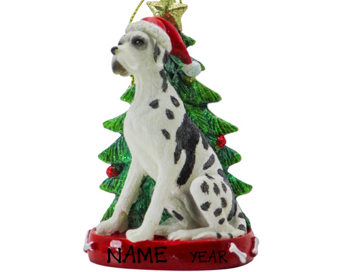 Personalized Dog Ornament - Personalized Great Dane Christmas Dog Ornament - Dog Ornament Personalized - Pet Lover Gift - Dog Memorial Gift