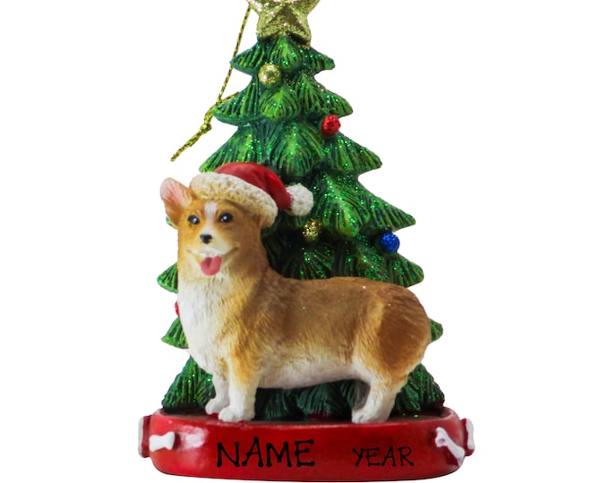 Corgi Personalized Christmas Ornament - Dog Memorial Ornament - Custom Memorial Gift For Pet Lovers - 2025 Personalized Family Dog Ornament