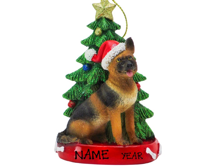 German Shepherd Personalized Christmas Ornament - Dog Memorial Ornament - Memorial Gift For Pet Lovers - Personalized Family Dog Ornament