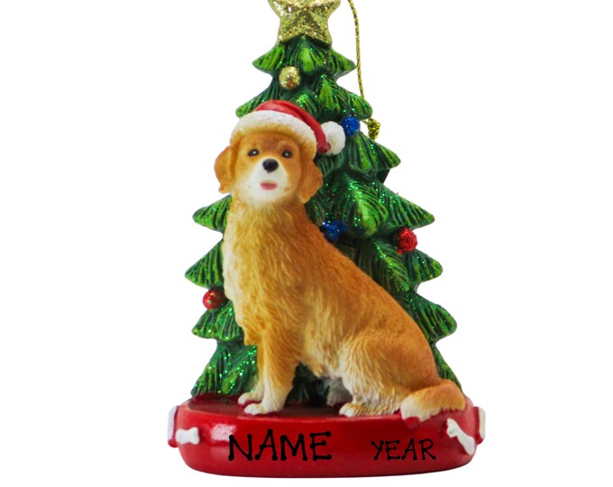 Golden Retriever Personalized Christmas Ornament - Dog Memorial Ornament - Memorial Gift For Pet Lovers - Personalized Family Dog Ornament