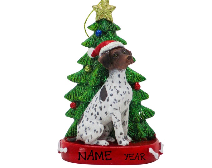 German Pointer Personalized Christmas Ornament - Custom Dog Ornament With Pet Name - Gift For Dog Lovers - Pet Memorial Ornament - Pet Gift