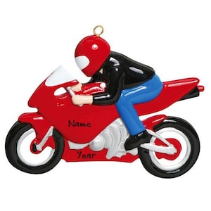 Motorcycle Ornament - Personalized Motorcycle Christmas Ornament - Motor Cross Ornament - Custom Gift For Biker - Motorcycle Gifts For Men