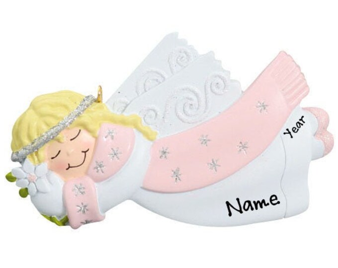 Personalized Memorial Ornament - Angel Wing Memorial Christmas Ornament - Christmas In Heaven - Personalized Memorial Gift - Loving Memory