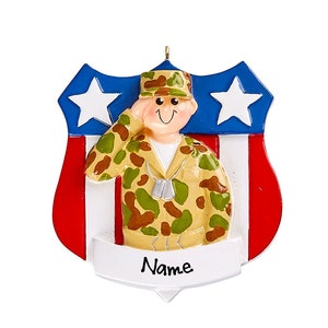 Army Ornament - Personalized United States Army Soldier Christmas Ornament - Military Ornament - Ornament For Veteran - Boot Camp 2025