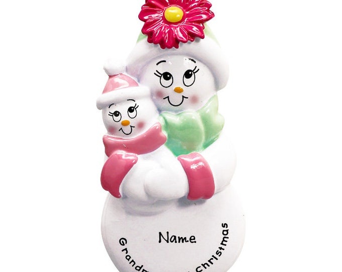 Personalized Granddaughter Christmas Ornament - Grandma and Granddaughter Ornament - Grandma Personalized Christmas Ornament - Baby Girl