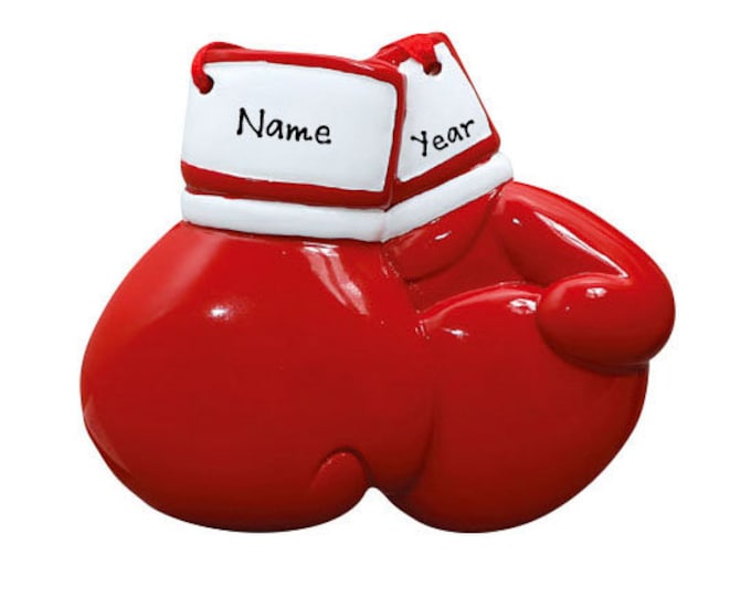 Boxing Gloves Ornament - Personalized Boxing Gloves Christmas Ornament - Boxing Personalized Ornament - Boxing Glove Ornament With Name