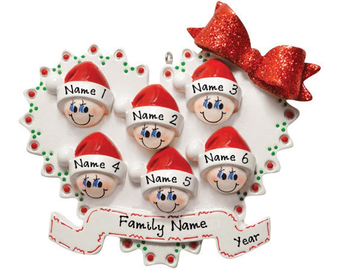 Grandparents Family Christmas Ornament Personalized 2024  - Our 7 Grandkids Christmas Ornament - Personalized Gift For Grandparents