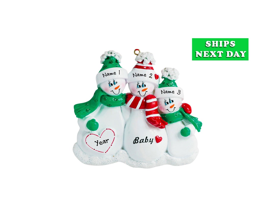 Family Expecting Baby Ornament – Personalized Pregnancy Announcement ...