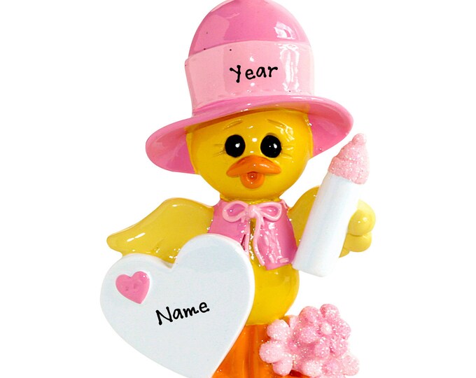 Baby's First Christmas Ornament - Personalized First Christmas Girl Ornament - Custom Baby Girl Ornament 2025 - Baby Shower Gift For Mom