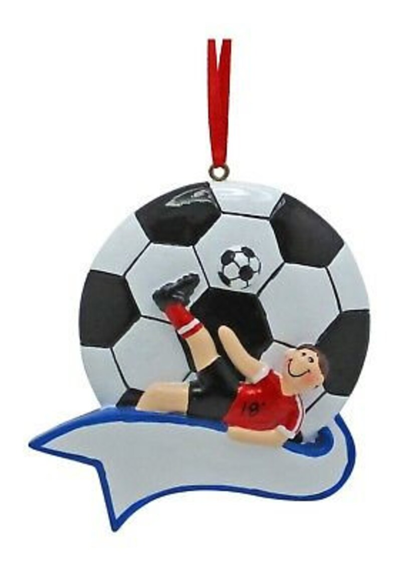 Soccer Ornament / Personalized Soccer Player Ornament / Soccer Etsy