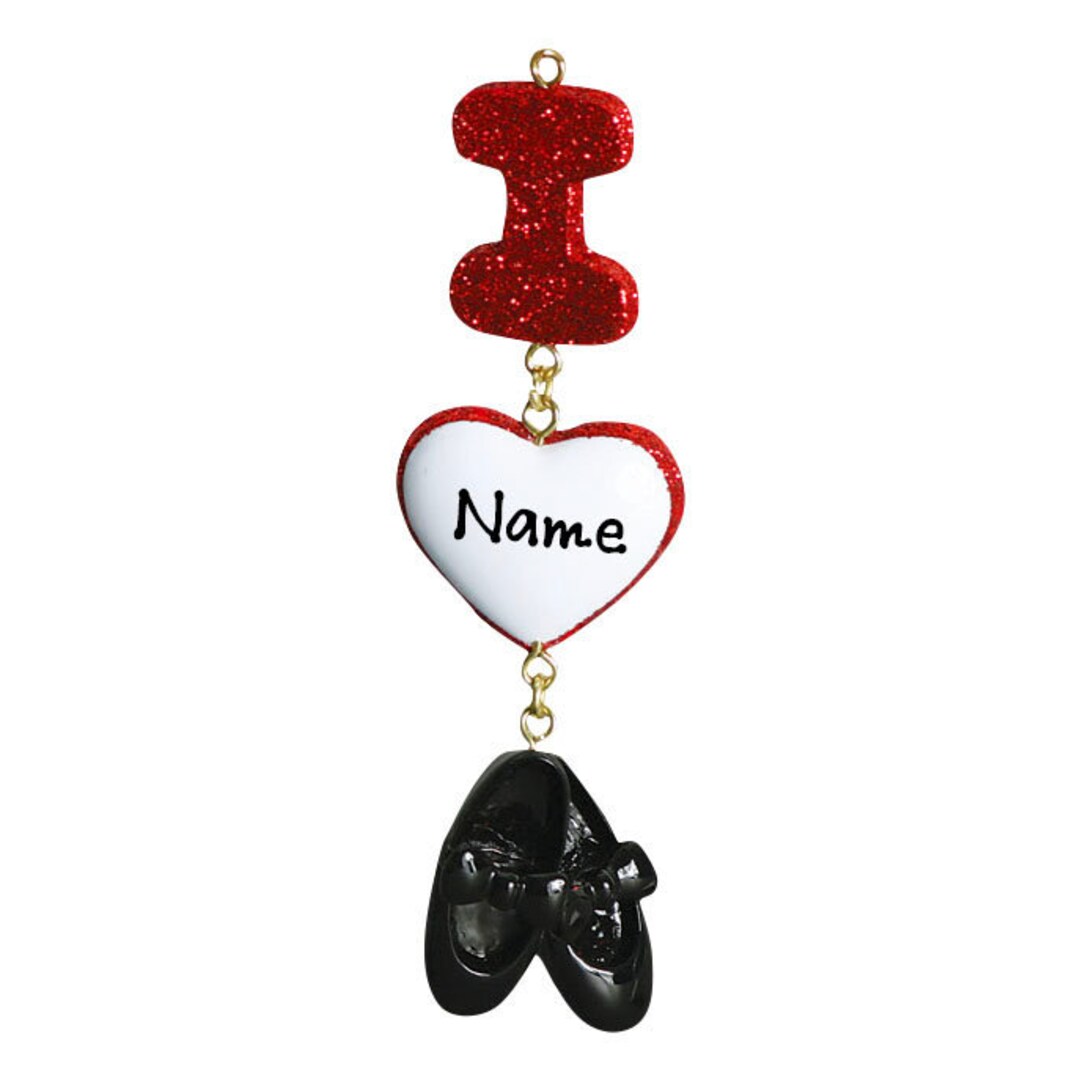 Dance Tap Shoes Ornament / Personalized Tap Dancer Ornament / Etsy