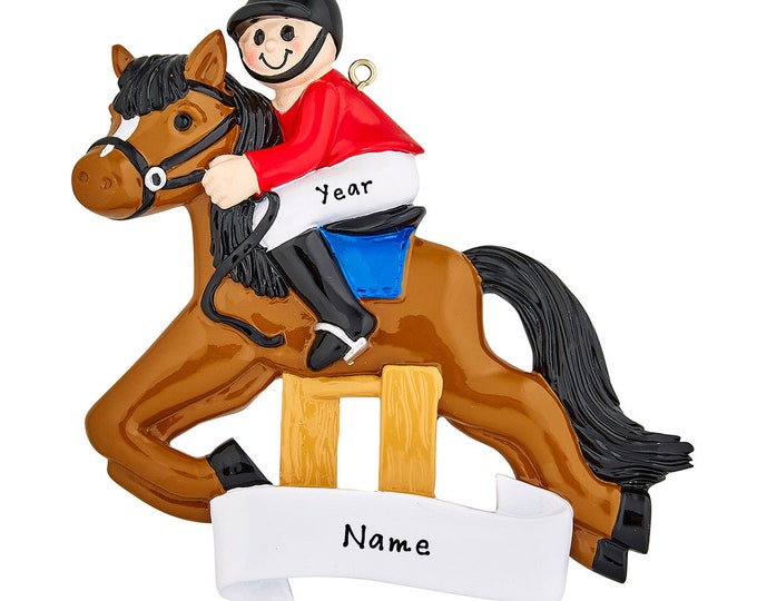 Equestrian Rider Ornament / Personalized Equestrian Rider Christmas Ornament / Show Horse Rider / Hand Personalized Christmas Ornament