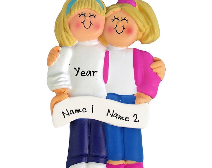 Sister Ornament - Ornament For Sisters - Personalized Christmas Ornament For Little Sister - Gift For 2 Best Friends - Big Sister Ornament