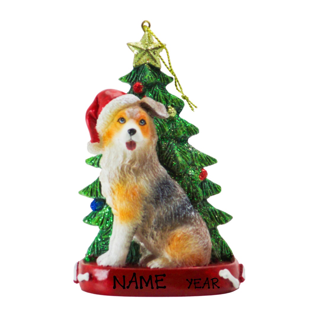 Australian Shepherd Personalized Christmas Ornament Cute Dog - Etsy
