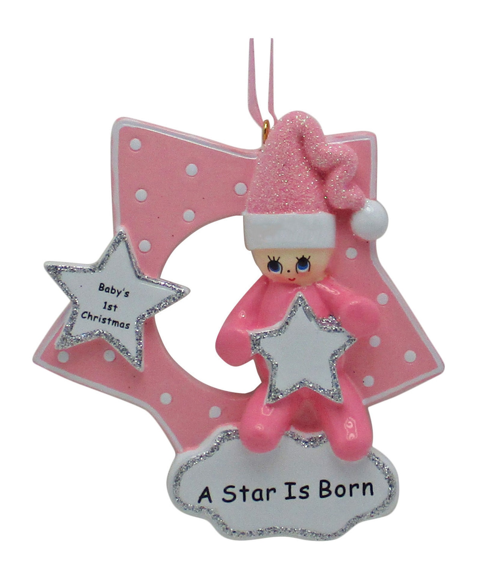 Baby's First Christmas / Newborn Baby Ornament / Baby Girl Etsy